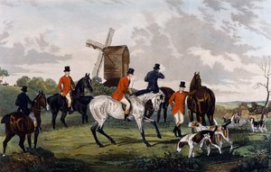 Meet, setting of on fox hunt بواسطة وليام جوزيف (بعد) شاير