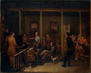 غرفة محكمة ميسوري ، 1852. بواسطة وليام يوشيا بريكي