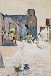 الشارع الرئيسي ، Grez-sur-Loing ، 1884 بواسطة وليام كينيدي