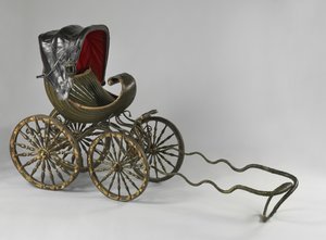 A painted and gilded baby carriage (mixed media) بواسطة وليام كينت