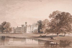 مكان Chiddingstone ، منظر من البحيرة بواسطة وليام نايت