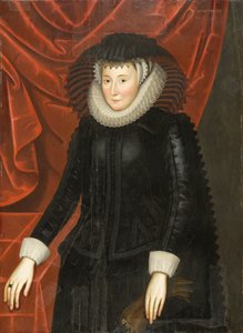 صورة للسيدة كاثرين سميث سكوت (حوالي 1564-1616) ، حوالي 1625 (زيت على لوح من خشب البلوط) بواسطة وليام لاركين