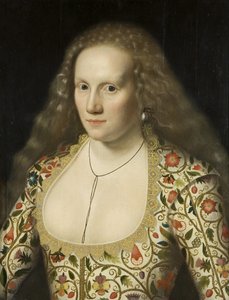 صورة لسيدة مجهولة ، حوالي عام 1615 (زيت على لوح) بواسطة وليام لاركين