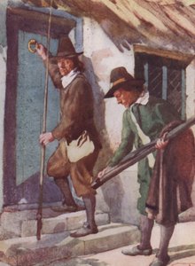 رسم توضيحي لـ The Compleat Angler بواسطة إيزاك والتون (لون ليثو) بواسطة وليام لي هانكي