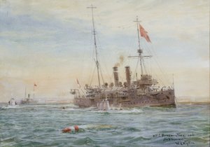 "HMS Bonaventure والغواصات" RMG PW2083 بواسطة وليام ليونيل ويلي