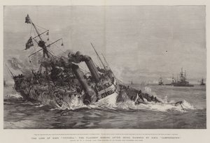 خسارة HMS Victoria ، الغرق الرئيسي بعد أن صدمه HMS Camperdown