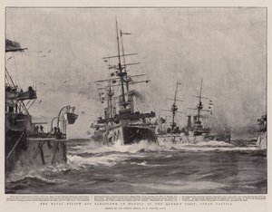 The Naval Review off Kingstown على شرف زيارة الملكة ، تكتيكات البخار
