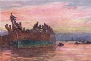نهاية سفينة حربية قديمة ، 1915