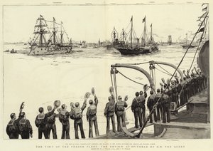 زيارة الأسطول الفرنسي The Review as Spithead بواسطة جلالة الملكة