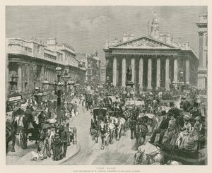 البنك ، من صورة W Logsdail ، معروض في الأكاديمية الملكية (نقش) بواسطة ويليام لوجسدايل