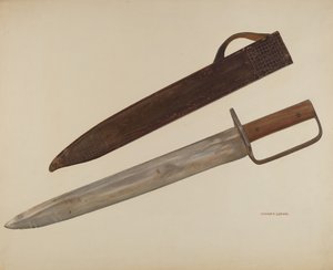 سكين الخندق والغمد ، c. 1941. بواسطة وليام لودفيج