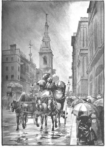 الرخيص - يوم ممطر ، 1891 بواسطة وليام لوكير