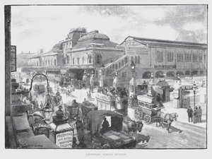 Liverpool Street Station (litho) بواسطة وليام لوكير