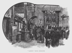 "Lloyd's ،" Royal Exchange (litho) بواسطة وليام لوكير