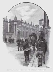 National Provincial Bank of England، Bishopsgate Street within (litho) بواسطة وليام لوكير