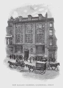 New Zealand Chambers ، شارع Leadenhall Street (litho) بواسطة وليام لوكير