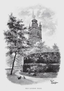 Old London Wall (litho) بواسطة وليام لوكير
