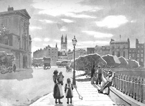 سميثفيلد ومستشفى سانت بارثولوميو ، 1891 بواسطة وليام لوكير