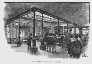 The Baltic, Threadneedle Street (litho) بواسطة وليام لوكير
