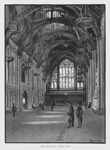 The Guildhall, Great Hall (litho) بواسطة وليام لوكير