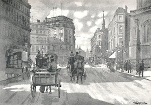 محطة القصر ، سكك حديد المقاطعة ، شارع الملكة فيكتوريا ، 1891 بواسطة وليام لوكير