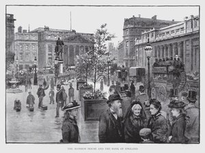 The Mansion House and the Bank of England (litho) بواسطة وليام لوكير