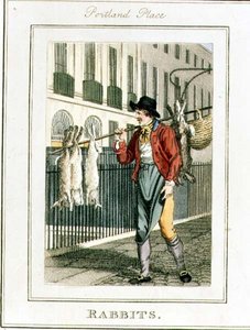 الأرانب ، بورتلاند بليس ، من "صرخات لندن" ، حانة. بقلم ريتشارد فيليبس (1778-1851) 1804 (نقش) بواسطة وليام مارشال كريج