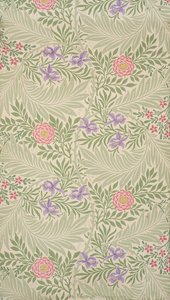 لاركسبور. ورق حائط ، 1874. بواسطة وليام موريس