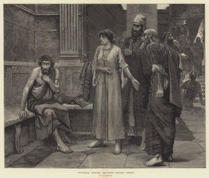 صورة تاريخية ، ينكر القديس بطرس المسيح