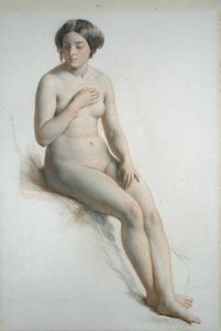 دراسة عارية لفتاة