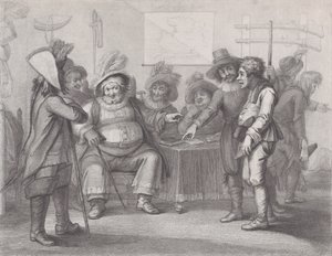 Falstaff at Justice Shallow's حشد مجنديه شكسبير ، هنري الرابع ، الجزء ... ، 1 يونيو 1792. بواسطة وليام نيلسون جاردينر