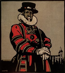 Beefeater من كتاب "London Types" الذي نشره William Heinemann