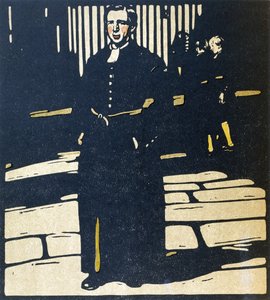 Bluecoat Boy ، رسم توضيحي من "London Types" ، نشره William Heinemann بواسطة وليام نيكلسون