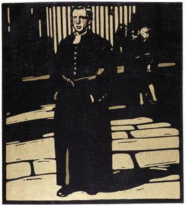 المدرسة ، لندن - رسم بياني لويليام نيكلسون (1872-1949) في "" أنواع لندن " بواسطة وليام نيكلسون