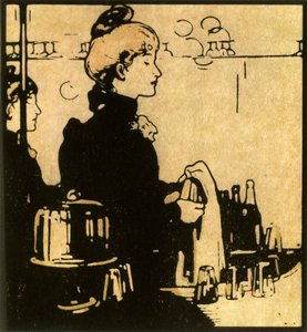 The Barmaid، 1888، 1946. بواسطة وليام نيكلسون