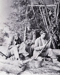 حياة الصياد في كندا ، تصوير نوتمان ، حوالي عام 1890.