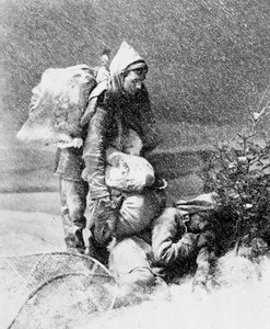 حياة الصياد في كندا ، تصوير نوتمان ، حوالي عام 1890.