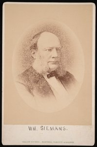 صورة لكارل فيلهلم سيمنز 1823-1883 ، قبل عام 1876.