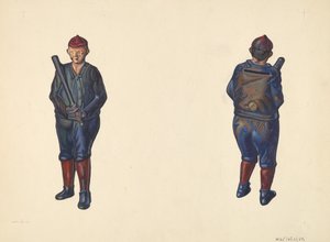 بنك عملة لاعب البيسبول ، ج. 1938. بواسطة وليام أو. فليتشر