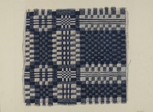 الأزرق والأبيض Homespun ، ج. 1937. بواسطة وليام أو. فليتشر