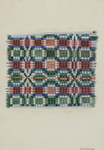 غطاء منسوج يدويًا ، ج. 1937. بواسطة وليام أو. فليتشر