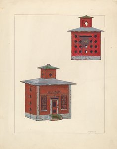 ريد سكول هاوس بنك ، ج. 1937. بواسطة وليام أو. فليتشر