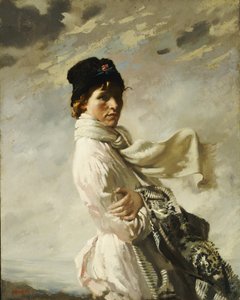 في خليج دبلن: صورة زوجة الفنانة ، 1909 بواسطة وليام أوربن