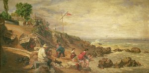 مطلة على البحر ، جزيرة وايت ، 1865
