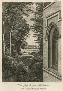 منظر من غرفة النوم الرائعة في Strawberry Hill ، لندن