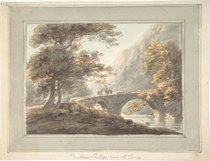 جسر دنهام على نهر تافي ، 1780-1830.