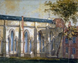منظر لكنيسة تيمبل ، لندن ، c1810. بواسطة وليام بيرسون