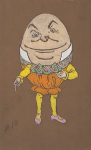 تصميم أزياء هامبتي دمبتي لـ Alice-in-Wonderland ، 1915.