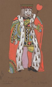 تصميم أزياء ملك القلوب لـ Alice-in-Wonderland ، 1915.