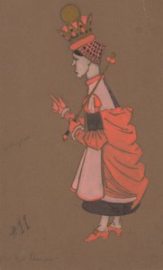 تصميم زي الملكة الحمراء لـ Alice-in-Wonderland 1915.